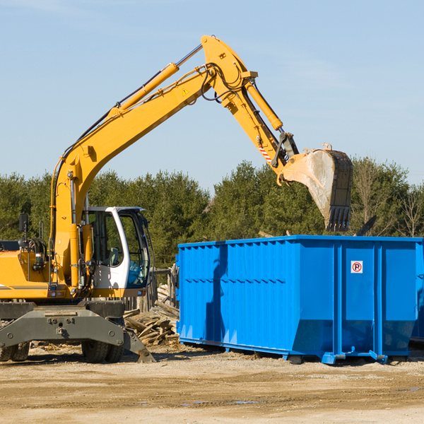 what size residential dumpster rentals are available in Pleasant Grove Maryland